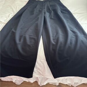 wild fable Black Wide Leg Trousers